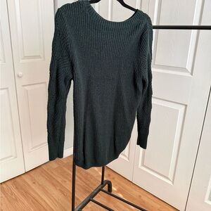Sonoma Women's Forest Green Crew Neck Sweater